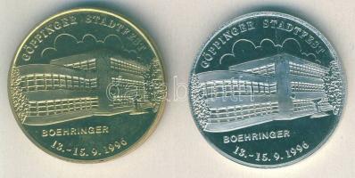 NSZK 1996. "Göppingeni fesztivál-Boehringer" ffém + aranyozott változat T:BU