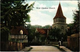 West Clandon, Church, street view (EK)