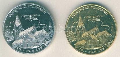 NSZK 1993. "Göppingeni fesztivál-Stiftkirche" ffém + aranyozott változat T:BU