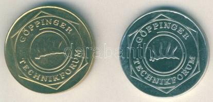 NSZK 1988. "Göppingeni fesztivál-kastély" ffém + aranyozott változat T:BU