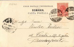 1904 Bucharest, Bukarest, Bucuresti, Bucuresci; Monumentul J. C. Bratianu / monument. Stengel & ...