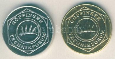 NSZK 1989. "Göppingeni fesztivál-Schuler" ffém + aranyozott változat T:BU