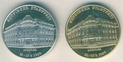 NSZK 1989. "Göppingeni fesztivál-Schuler" ffém + aranyozott változat T:BU