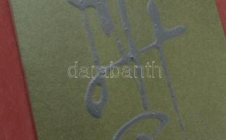 Matzon Ákos (1945-): Kalligráfia I. Akril, karton. Jelezve jobbra lent. Hátoldalán autográf feliratt...