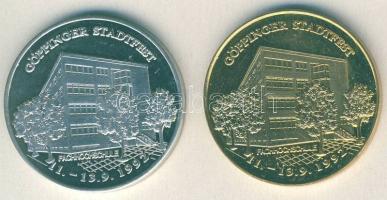 NSZK 1992. "Göppingeni fesztivál-Főiskola" ffém + aranyozott változat T:BU