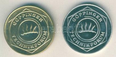 NSZK 1990. "Göppingeni fesztivál-Oberhofenkirche" ffém + aranyozott változat T:BU