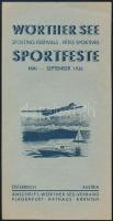 1936 Wörther See Sportfeste - sportprogramok, tájékoztató prospektus