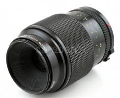 Canon 100mm f/4 macro FD makro objektív, belül gombás, egyébként szép, működő állapotban