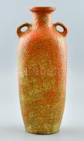 Pesthidegkúti váza a Niobé sorozatból. Színes mázakkal festett kerámia, hibátlan. m:35cm