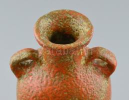 Pesthidegkúti váza a "Niobé" sorozatból. Színes mázakkal festett kerámia, hibátlan. m:35cm