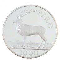 Írország 1990. 5E Ag Gímszarvas műanyag tokban T:PP  Ireland 1990. 5 Ecu Ag Red deer in plastic case C:PP Krause X#1