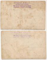 Kispesti focisták (Posfay Andor felvételei) / Hungarian football players - 2 db régi fotólap / 2 pre...