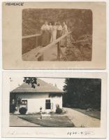Kemence, Kemencze; - 2 db régi fotólap / 2 pre-1945 photo postcards