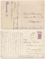 Kemence, Kemencze; - 2 db régi fotólap / 2 pre-1945 photo postcards