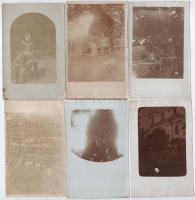 Újlót, Maly Lot, Velké Lovce; - 13 db régi fotó képeslap / 13 pre-1945 photo postcards