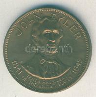 USA DN "Egyesült Államok elnökei-John Tyler" emlékérem T:2