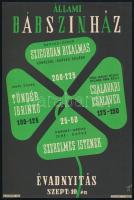 Állami Bábszínház (Az ember komédiája, Hüvelyk Matyi, Csodatükör, stb.) - 4 db villamosplakát, 24×17...