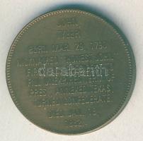 USA DN "Egyesült Államok elnökei-John Tyler" emlékérem T:2