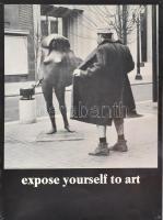 cca 1979-1981 Mike Ryerson (?-): Expose Yourself to art. Nyomat, papír, lap sarkaiban kissé sérült. 58x41 cm