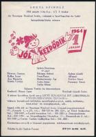 1964 Jól kezdődik műsoros lottósorsolás az Erkel Színházban, 21×14,5 cm