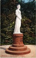 1913 Salzburg, Denkmal Kaiserin Elisabeth / Erzsébet királyné (Sissi) szobor Salzburgban / Empress Elisabeth of Austria (Sisi) monument in Salzburg