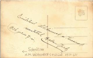 1934 Hódmezővásárhely, esküvői csoportkép. Schnitzer photo (felületi sérülés / surface damage)