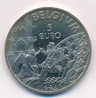 Belgium 1996. 5E Cu-Ni "II. Albert" műanyag kapszulában T:BU 
Belgium 1996. 5 Euro Cu-Ni ...