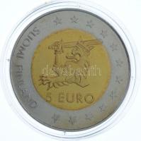 Finnország 1996. 5E bimetál Olavinlinna műanyag kapszulában T:1  Finland 1996. 5 Euro bimetal Olavinlinna in plastic capsule C:UNC Krause X#20