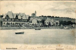 1903 Balatonföldvár, Balaton-part, villa. M.T. és F.I. Koch Willy. Erdélyi fényképész felvétele (fl)