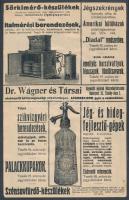 cca 1920 Szikvíz és sör reklám kartonon. 21x14 cm