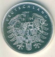 NSZK 1994. "A Fal ledöntésének 5. évfordulója" Ag emlékérem 15g T:PP