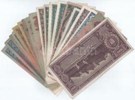 Vegyes 19db-os pengő bankjegy tétel T:III,III-