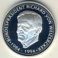 NSZK 1994. "Richard v. Weizsäcker" Ag emlékérem 15g T:PP