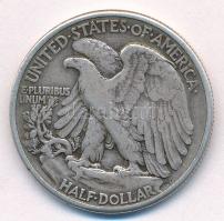 Amerikai Egyesült Államok 1945. 1/2$ Ag T:3 USA 1945. 1/2 Dollar Ag C:F Krause KM#142