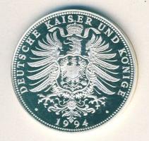 NSZK 1994. "II.Lajos" Ag emlékérem 15g T:PP