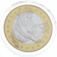 DN 6 Sex Euros Euro érme formájú erotikus témájú emlékérem (32mm) T:1