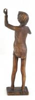 Kutas László (1936-): Karmester fiú. Bronz, jelzés nélkül, m:24 cm