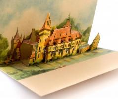 Budapest - 4 db MODERN kihajtható dimenziós képeslap / 4 MODERN pop-up folding dimension postcards