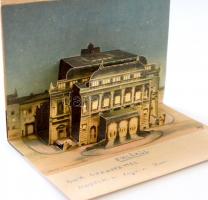 Budapest - 4 db MODERN kihajtható dimenziós képeslap / 4 MODERN pop-up folding dimension postcards