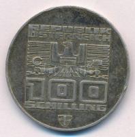 Ausztria 1976. 100Sch Ag "Téli Olimpia Innsbruck" T:2 patina Austria 1976. 100 Schilling &...