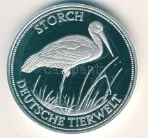 NSZK 2001. "Német állatvilág-gólya" Ag emlékérem 15g T:PP