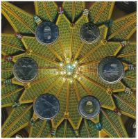 2012. 5Ft-200Ft (6xklf) elsőnapi veret, forgalmi sor dísztokban "Magyarország Alaptörvénye"...