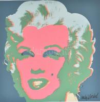 Andy Warhol (1928-1987): Marylin Monroe. Granolitográfia, papír, jelzett a nyomaton. Számozott: 889/2400. Hátoldalán CMOA (Carnegie Museum of Art) bélyegzővel. 60x60 cm/ Granolithography on paper. Numbered: 889/2400. With CMOA (Carnegie Museum of Art) stamp on the reverse. 60x60 cm
