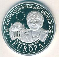 NSZK 2007. "EU-elnöklés" Ag emlékérem 10g T:PP