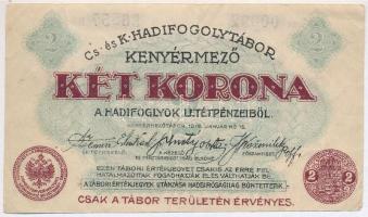 Kenyérmező / Hadifogolytábor 1916. január 15. 2K arab sorozat- és sorszámmal T:I Hungary / Kenyérmez...