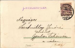 1901 Budapest I. Tabán, Gellérthegy, Székesfővárosi Házinyomda, litho (r)