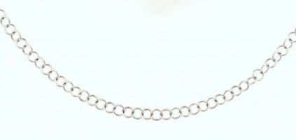 Ezüst(Ag) anker szemes nyaklánc, jelzett, h: 42 cm, nettó: 4,1 g