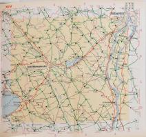1956 Magyarországi autóutak térképe. Bp., 1956, Kartográfia. Benne a korabeli szocialista Magyarorsz...