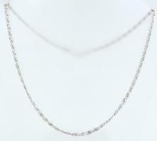 Ezüst(Ag) csigaszemes nyaklánc, jelzett, h: 45 cm, nettó: 9,8 g