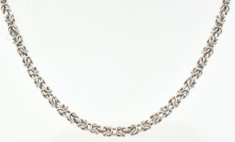 Ezüst(Ag) király nyaklánc, jelzett, h: 43 cm, nettó: 16 g